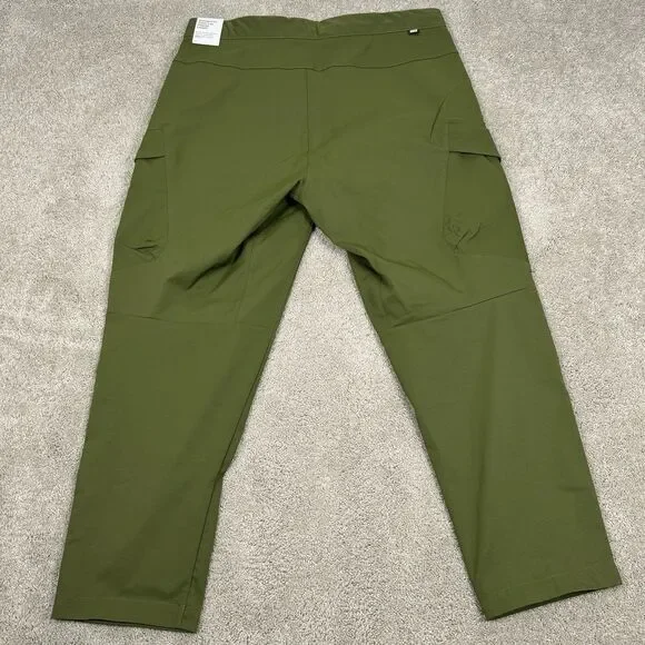 NIKE TECH WOVEN UTILITY CARGO PANTS SIZE 36 MEN'S OLIVE GREEN TAPERED DH3866-326